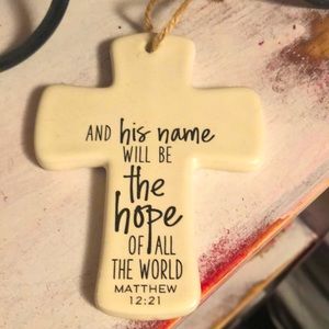 Christmas ornament from Hobby Lobby with Matthew 12:21